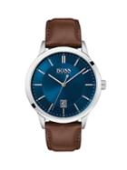 Hugo Boss Officer Classic Stainless Steel & Leather-strap Watch