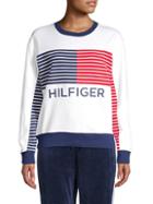 Tommy Hilfiger Flag-print Fleece Sweatshirt