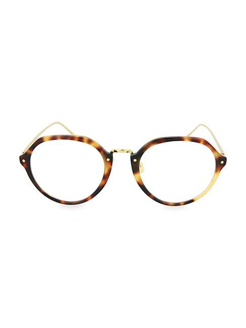 Linda Farrow 51mm Novelty Round Optical Glasses