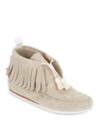 Rag & Bone Brixton Suede Fringed Moccasin Ankle Boots