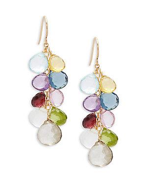 Mary Louise Designs Multicolored Semi-precious Drop Earrings