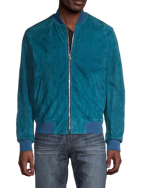 Paul Smith Textured Suede Bomber Jacket