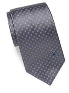 Versace Dot-print Silk Tie