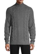 Vince Cable-knit Wool & Cashmere Sweater