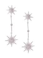 Eye Candy La Luxe Silvertone & Crystal Star Constellation Drop Earrings