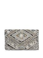 Franchi Sequined Foldover Convertible Clutch