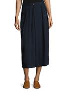 Vince Pleated Silk Culottes