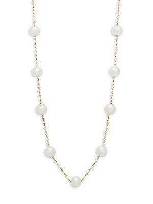 Effy 14k Yellow Gold And Freshwater Pearl Necklace