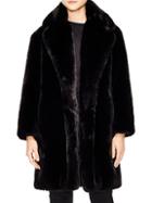 Sandro Ballote Oversized Faux Fur Coat