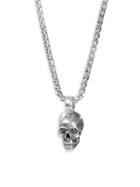 Degs & Sal Sterling Silver Skull Pendant Necklace