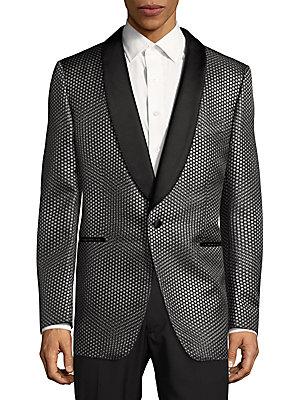 Tom Ford Shawl-lapel Dot-motif Tuxedo Jacket