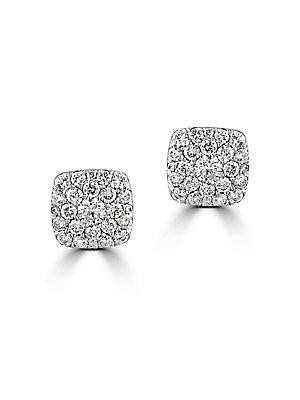 Effy Bouquet 14k White Gold Diamond Earrings