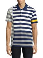 Lacoste Short-sleeve Striped Cotton Polo