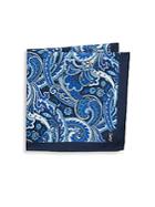 Yves Saint Laurent Paisley-print Raw Silk Pocket Square