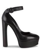 Casadei Leather Ankle-strap Mary Jane Pumps