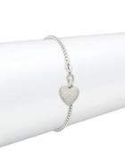 Adriana Orsini Crystal Heart Pendant Link Bracelet