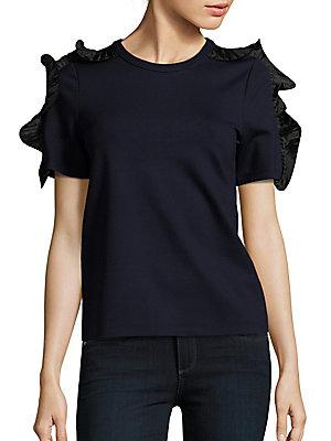 Opening Ceremony Solid Short-sleeve Top