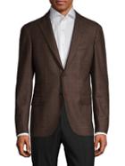 Eleventy Platinum Special Windowpane Wool Sportcoat