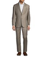 Saks Fifth Avenue Slim-fit Wool & Silk Two-button Suit
