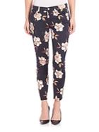 7 For All Mankind Floral Print Skinny Jeans