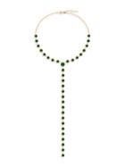 Gabi Rielle Celebration 14k Gold Vermeil & Crystal Lariat Necklace