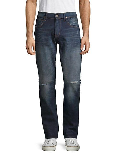 Hudson Jeans Faded Distressed Jeans