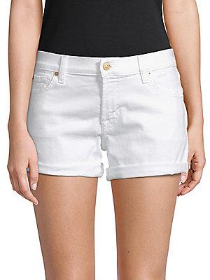 7 For All Mankind Classic Rollup Denim Shorts