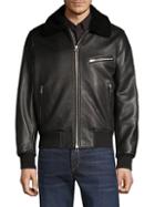Rag & Bone Shearling-collar Leather Flight Jacket