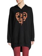 360 Cashmere Snake-print Wool & Cashmere Hoodie
