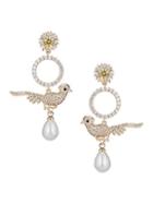 Eye Candy La Luxe Freshwater Pearl & Crystal Drop Earrings