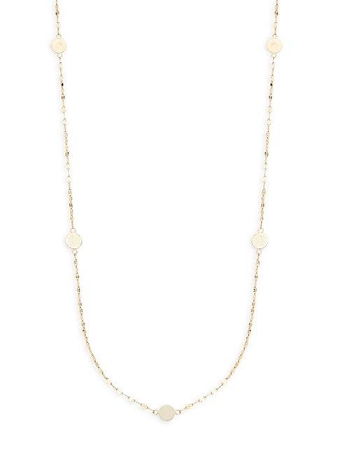Lana Jewelry Goldtone Ombre Disc Station Necklace