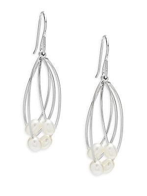 Saks Fifth Avenue Freshwater Pearl & Sterling Silver Drop Earrings