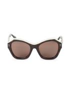 Stella Mccartney 53mm Butterfly Sunglasses