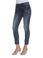 Driftwood Floral Embroidered Jeans