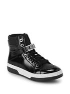 Love Moschino Round Toe High-top Sneakers