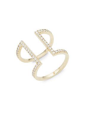 Kc Designs Diamond & 14k Yellow Gold Geometric Ring