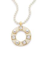 Kenneth Jay Lane Pearl Pendant Necklace