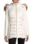 Kate Spade New York Faux Fur Trimmed Down Puffer Coat