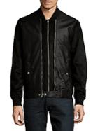 Members Only Double Front Zip Bomber Jacket