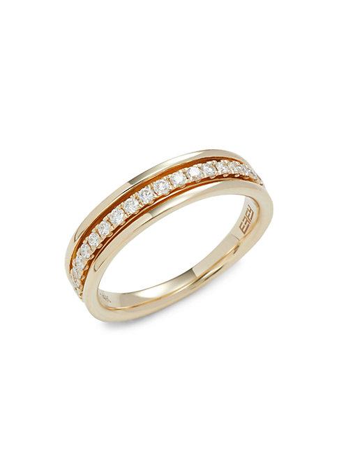 Effy D'oro 14k Yellow Gold & Diamond Ring