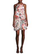 Betsey Johnson Floral-print Halter Dress