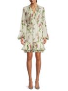 Giambattista Valli Floral-print Silk Mini Dress