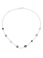 Ippolita Rock Candy Black Tie Semi-precious Multi-stone & Sterling Silver Mini Station Necklace