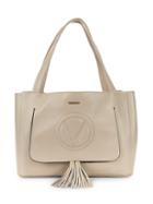 Valentino By Mario Valentino Ollie Grained Leather Tassel Tote