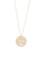 Sphera Milano Made In Italy Mother-of-pearl And 14k Yellow Gold Coin Pendant Necklace