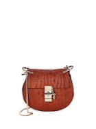 Chlo Crossbody Leather Saddle Bag