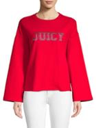 Juicy By Juicy Couture Sequined Bell-sleeve Pullover