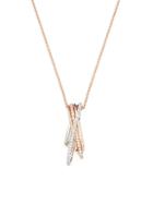 Effy 14k White & Rose Gold Diamond Multi-bar Pendant Necklace