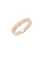 Ef Collection Marquise Stack Rose Gold & Diamond Ring