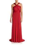 Vera Wang Ruched Empire Gown